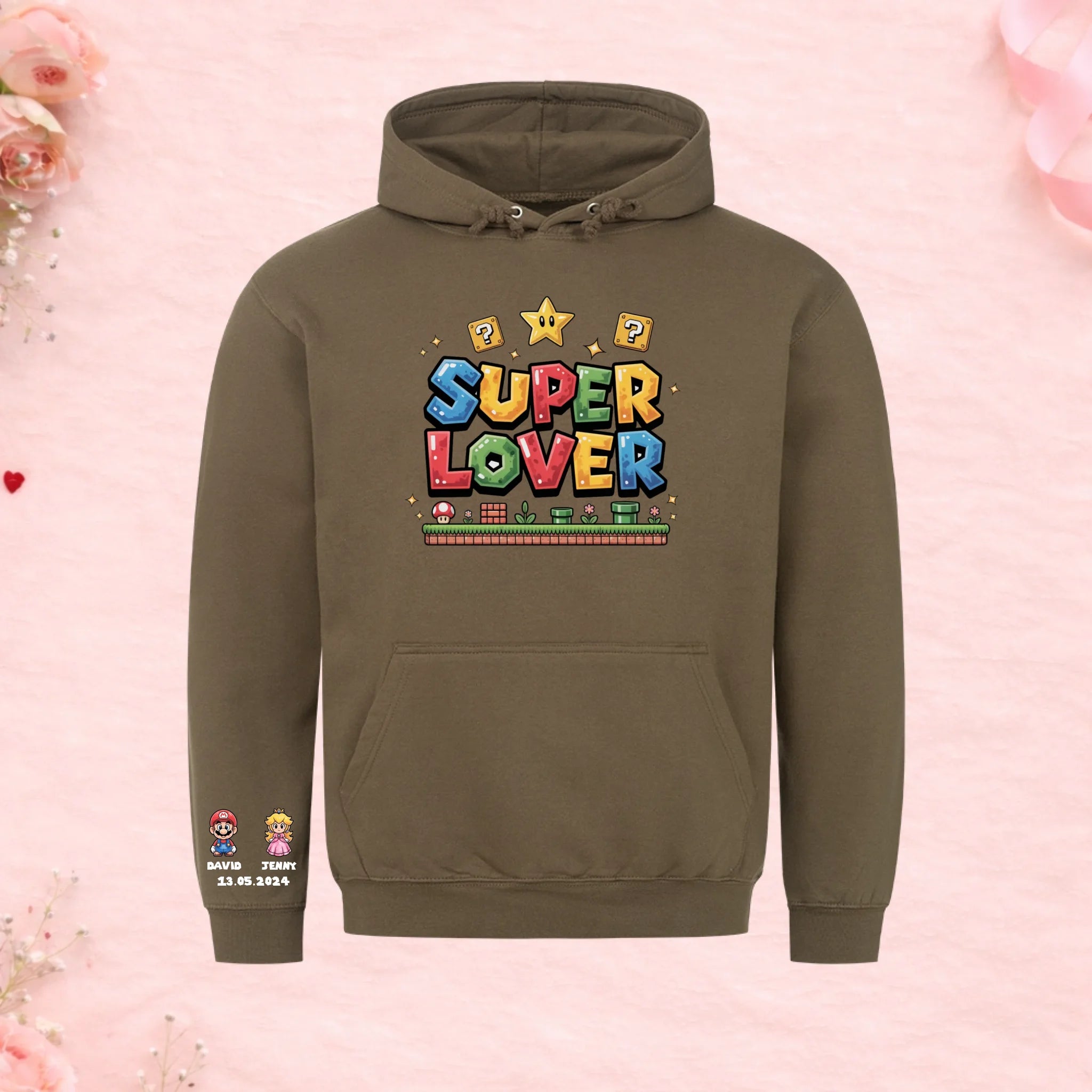 Super Lover - Hoodie mit Ärmelprint