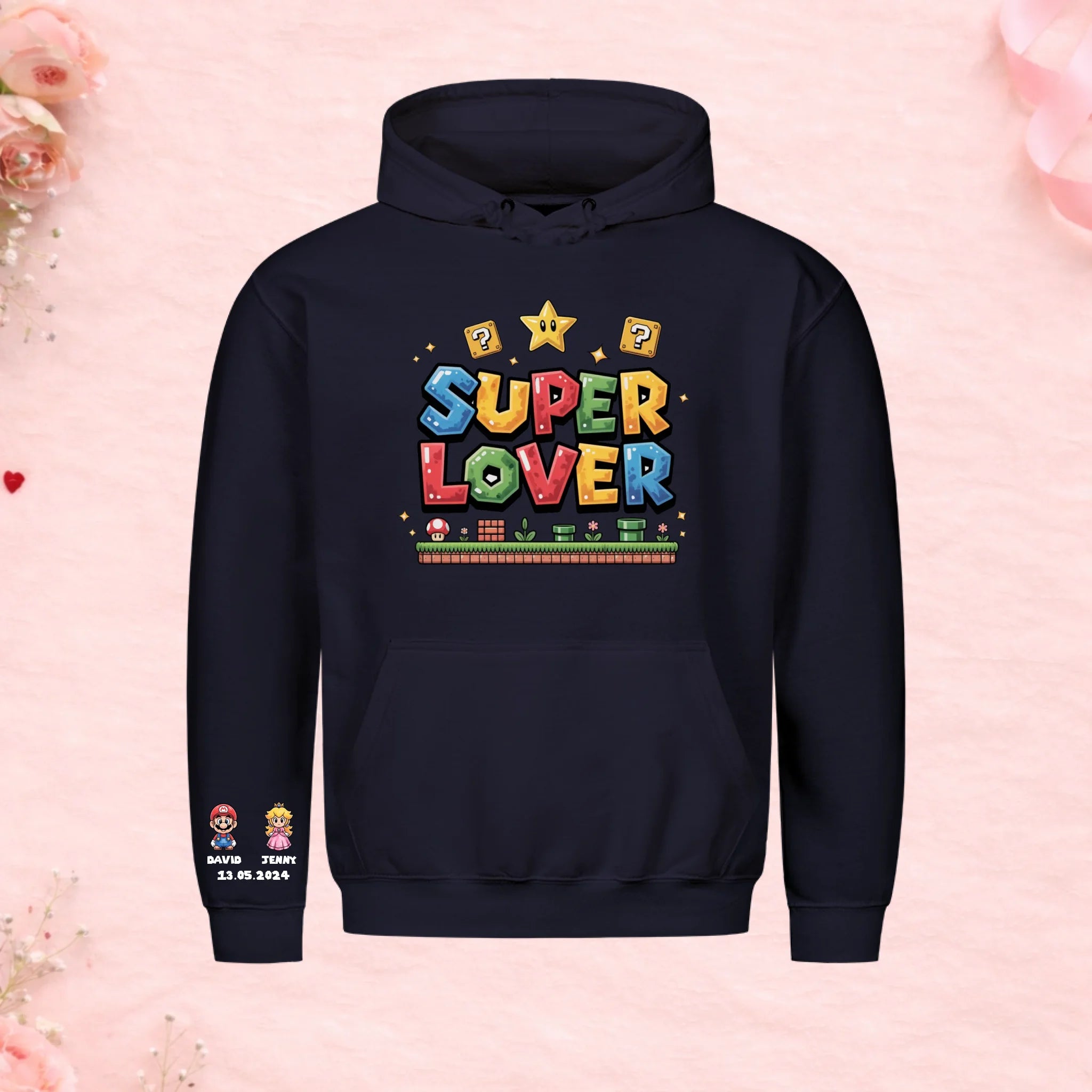 Super Lover - Hoodie mit Ärmelprint