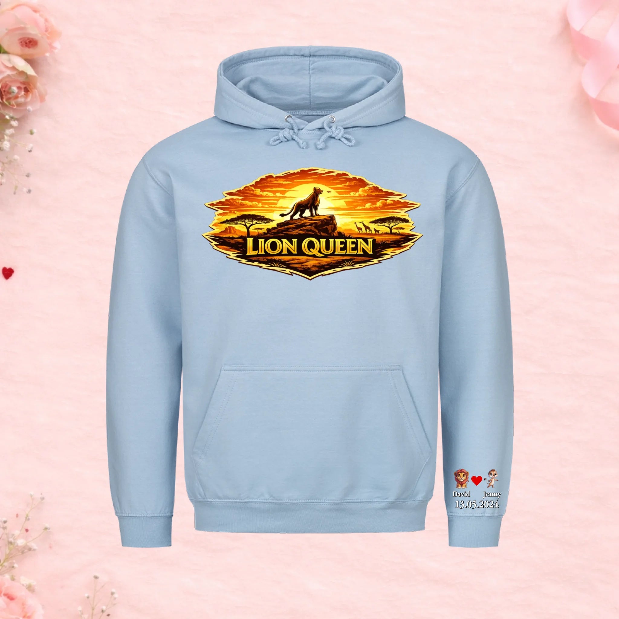 Lion Queen - Premium Hoodie (personalisierbar)