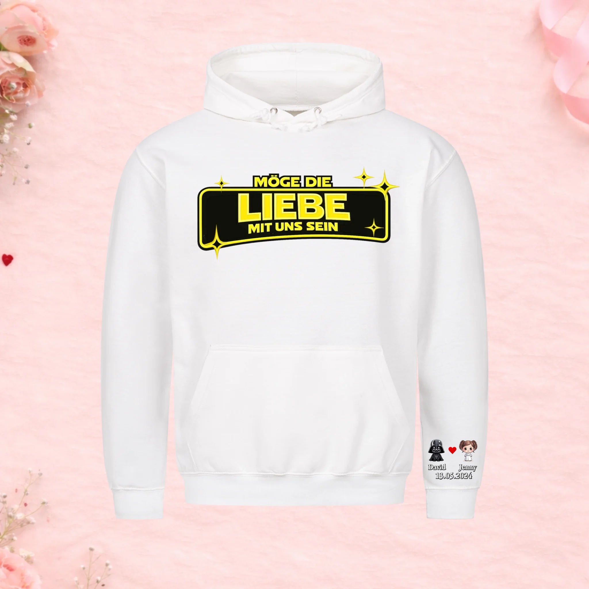 Möge die Liebe - Premium Hoodie (personalisierbar)