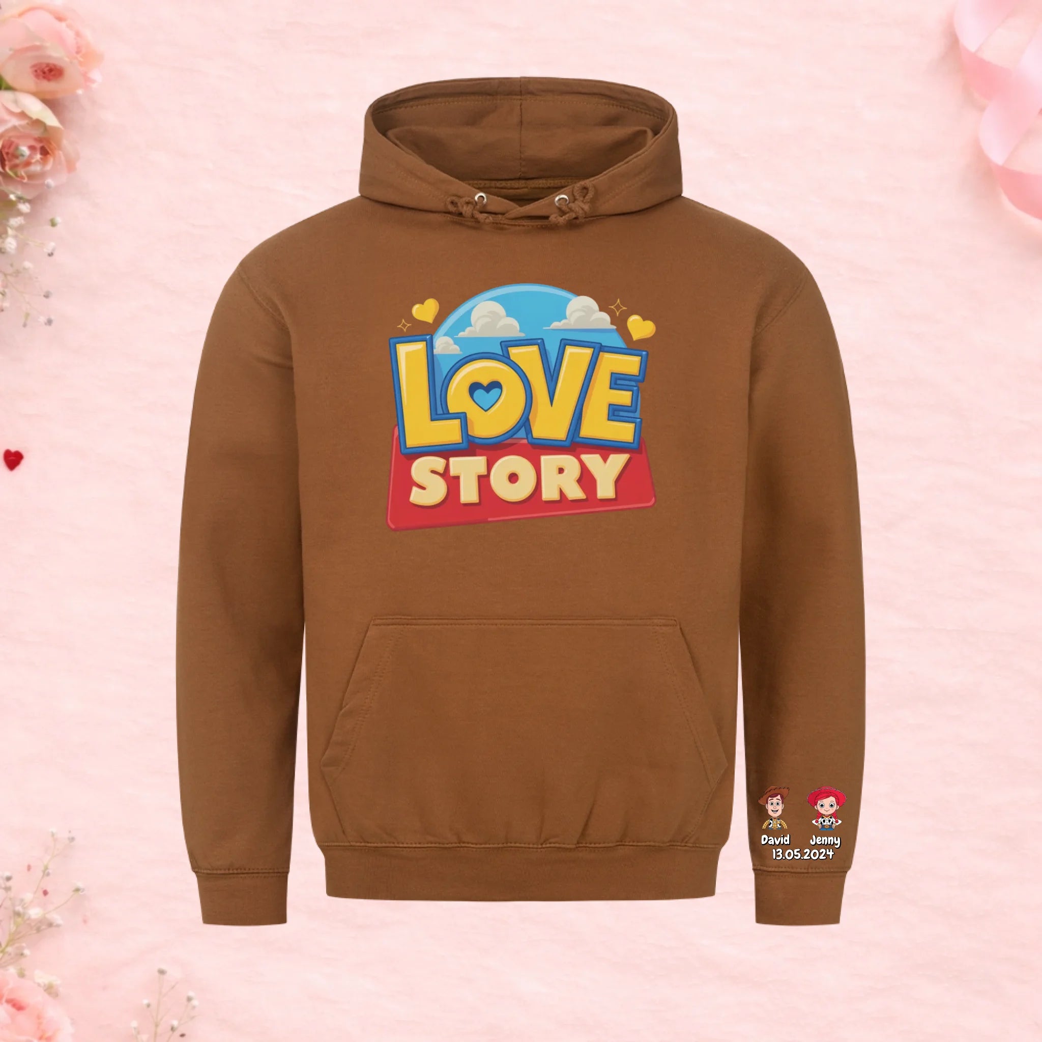 Love Story - Premium Hoodie (personalisierbar)