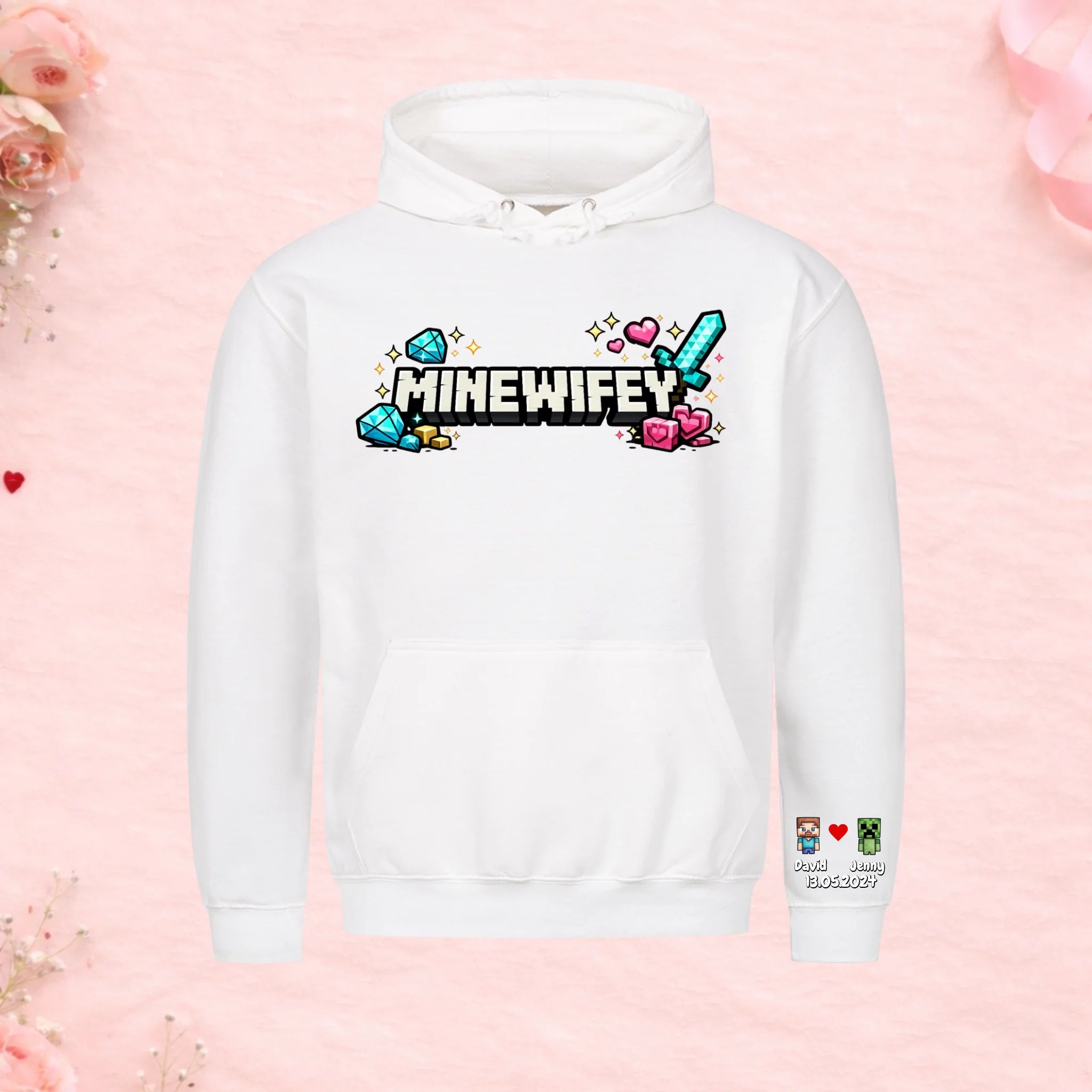 Mine Wifey - Premium Hoodie (personalisierbar)
