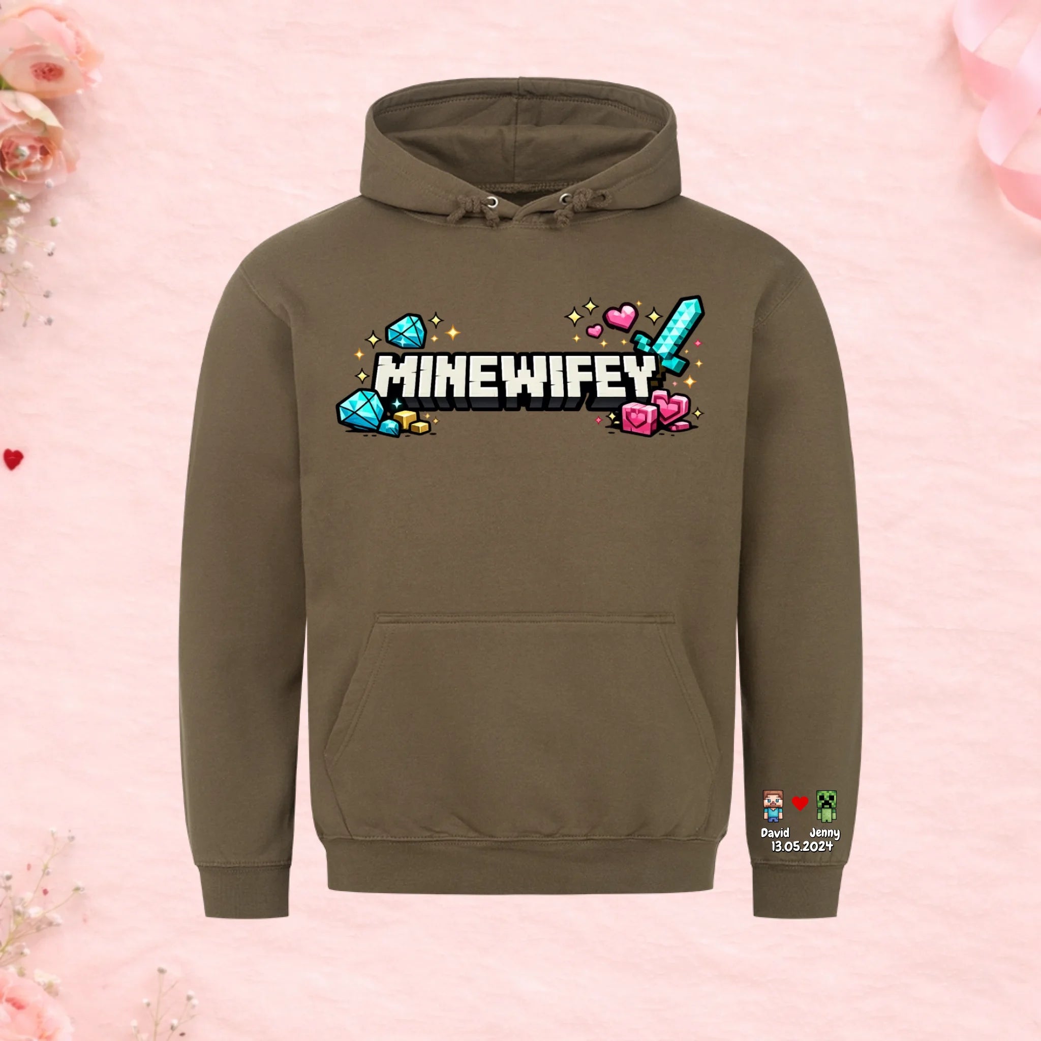 Mine Wifey - Premium Hoodie (personalisierbar)