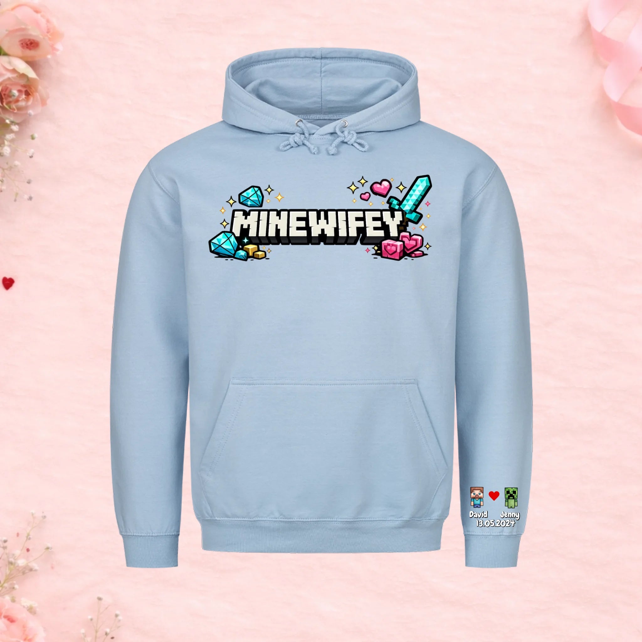 Mine Wifey - Premium Hoodie (personalisierbar)