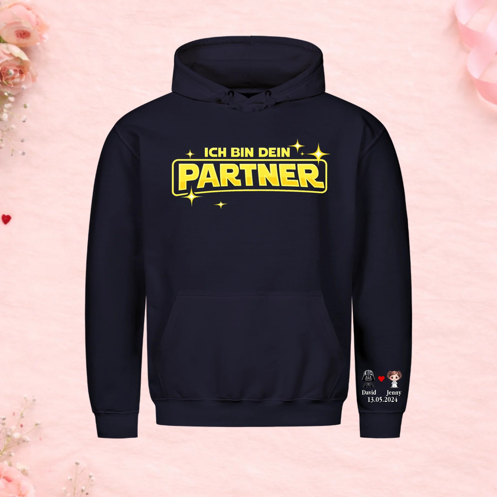 Ich bin dein Partner- Premium Hoodie (personalisierbar)