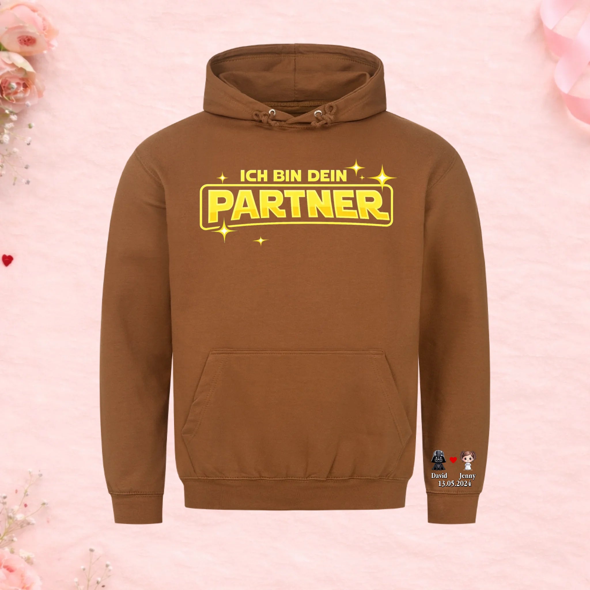 Ich bin dein Partner- Premium Hoodie (personalisierbar)