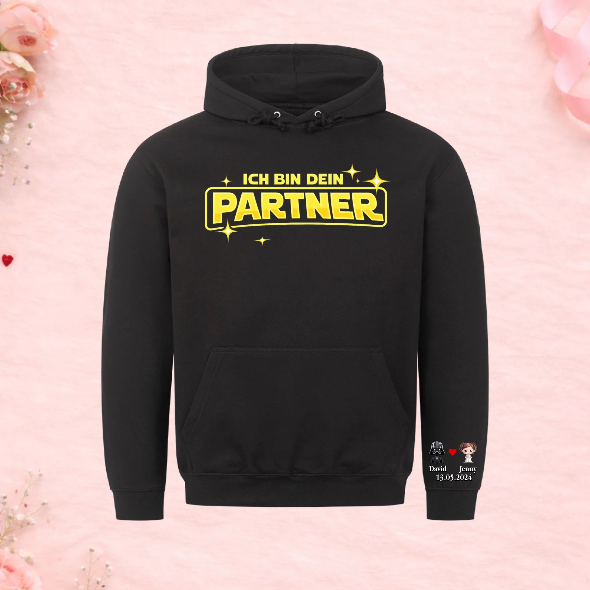 Ich bin dein Partner- Premium Hoodie (personalisierbar)