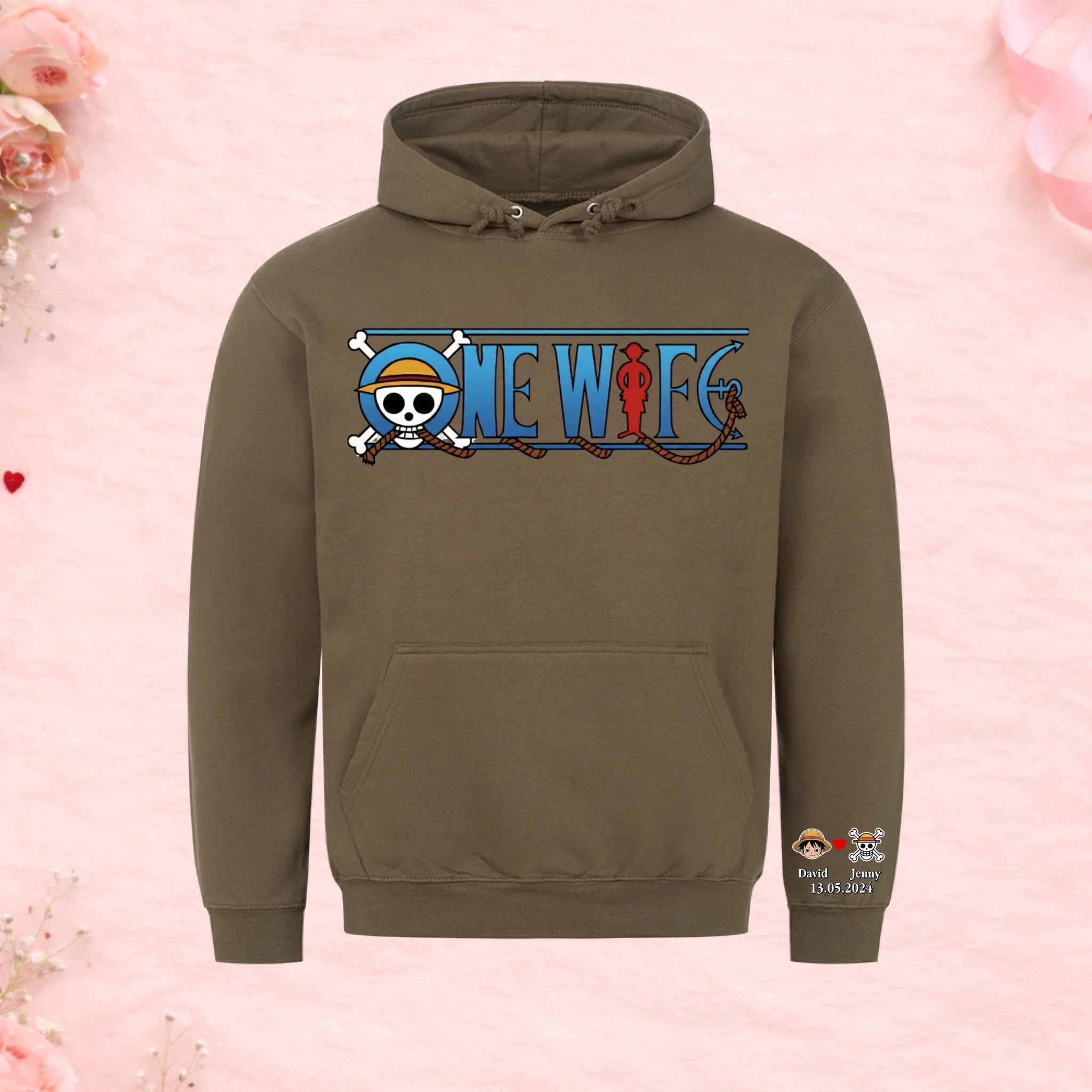 One Wife - Premium Hoodie (personalisierbar)