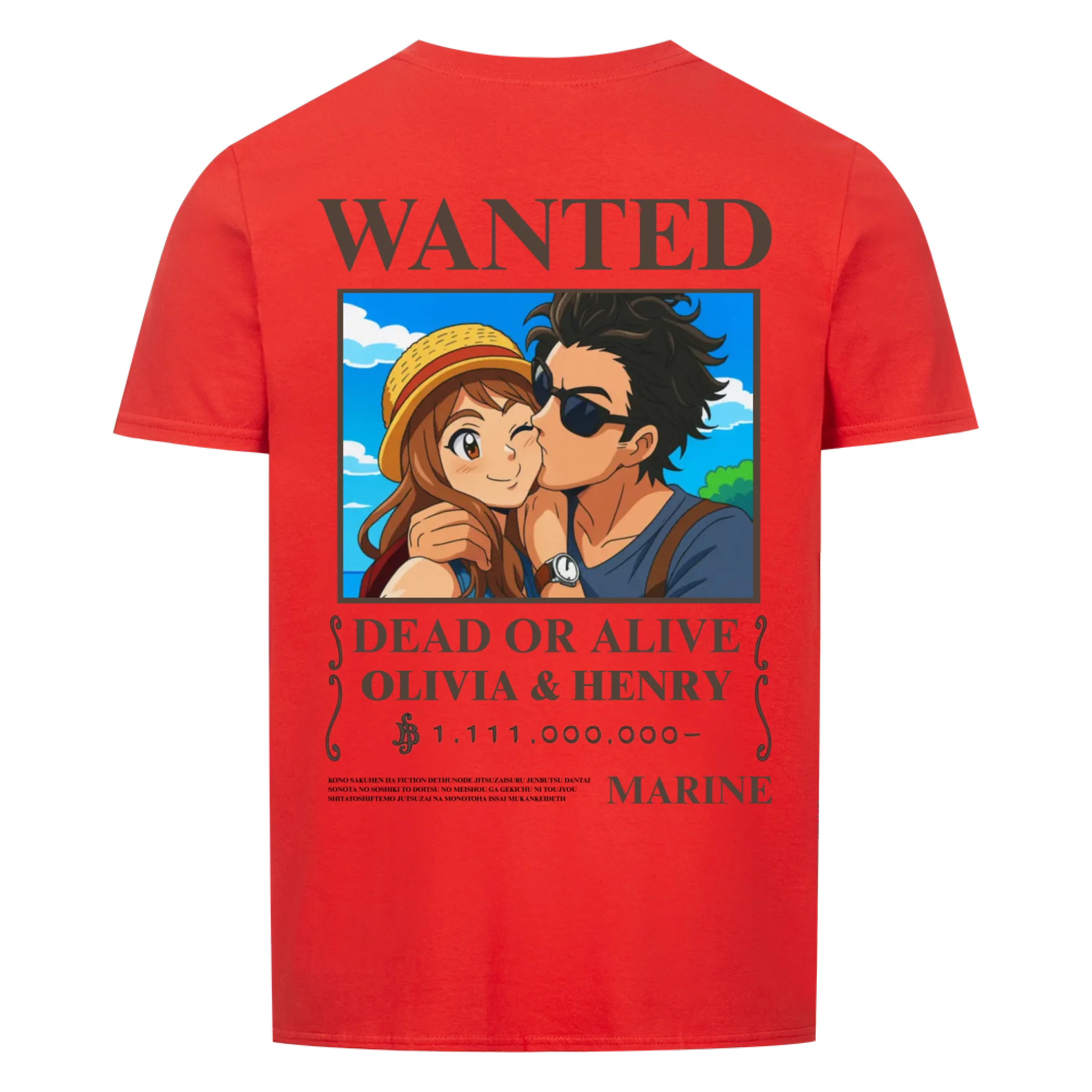 WANTED (One Piece) - Shirt (<tc>custom made</tc>)