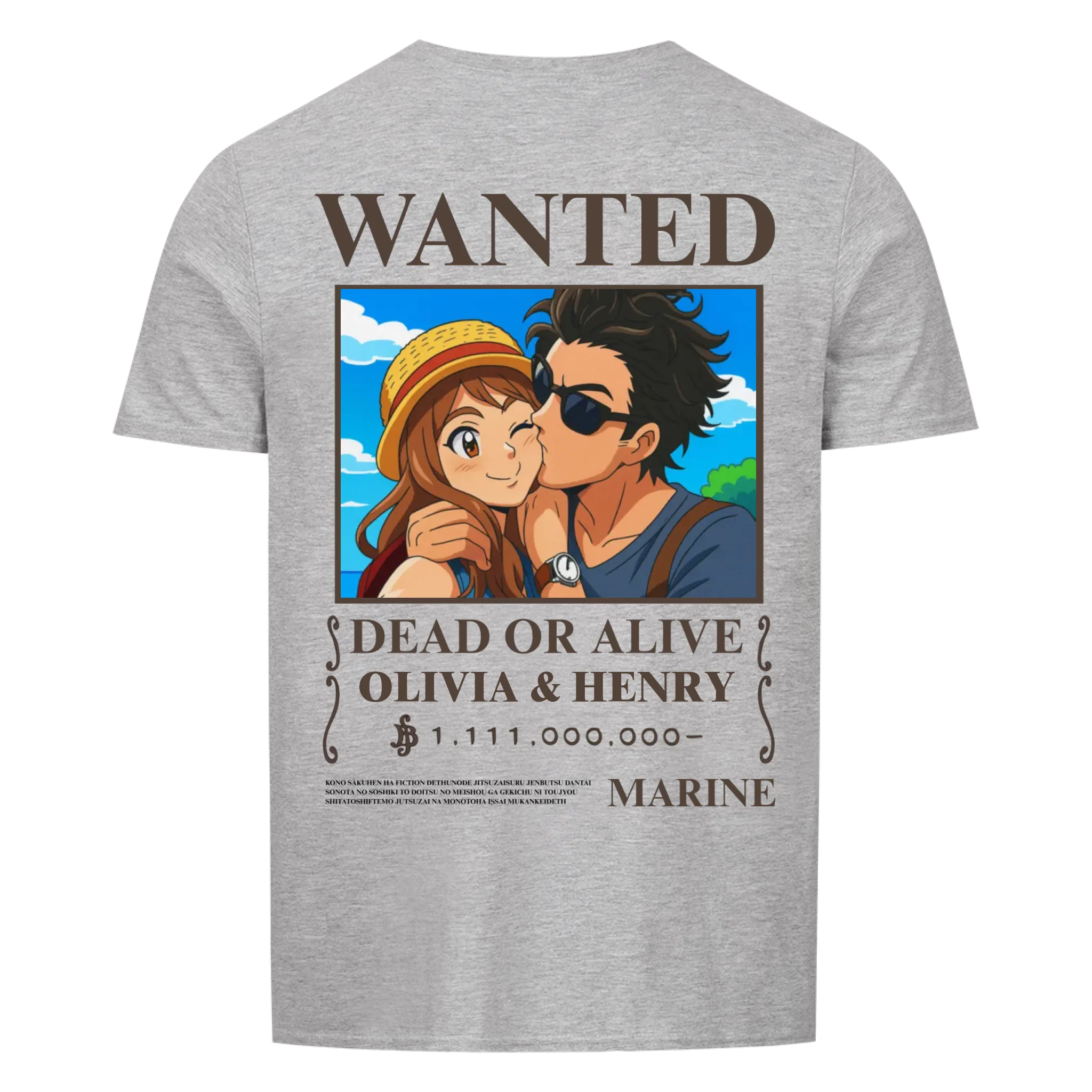 WANTED (One Piece) - Shirt (<tc>custom made</tc>)