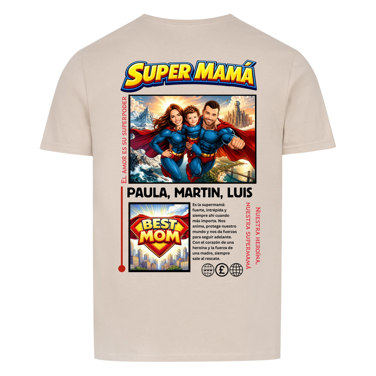 SUPER MAMÁ (heroína) - personalizable