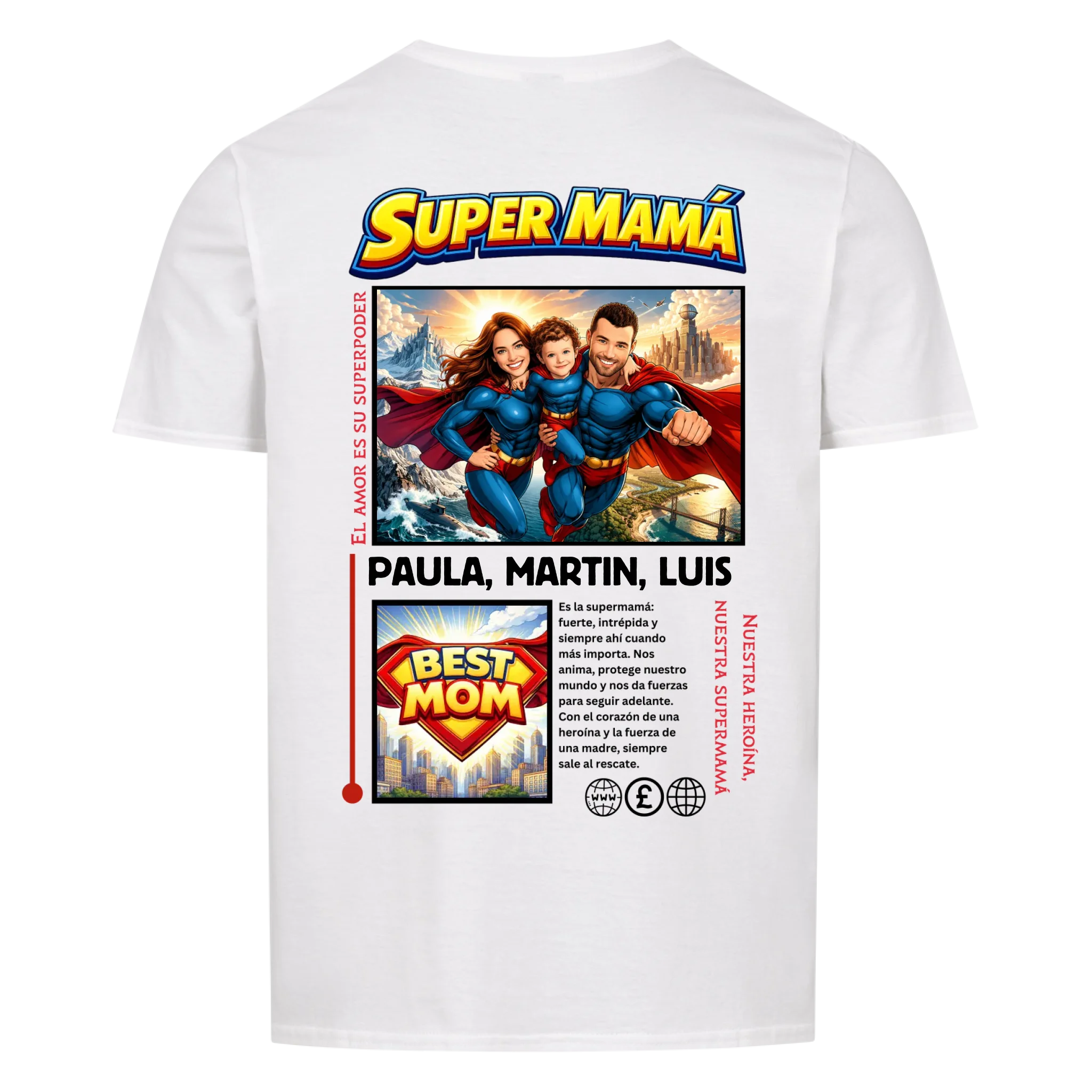 SUPER MAMÁ (heroína) - personalizable