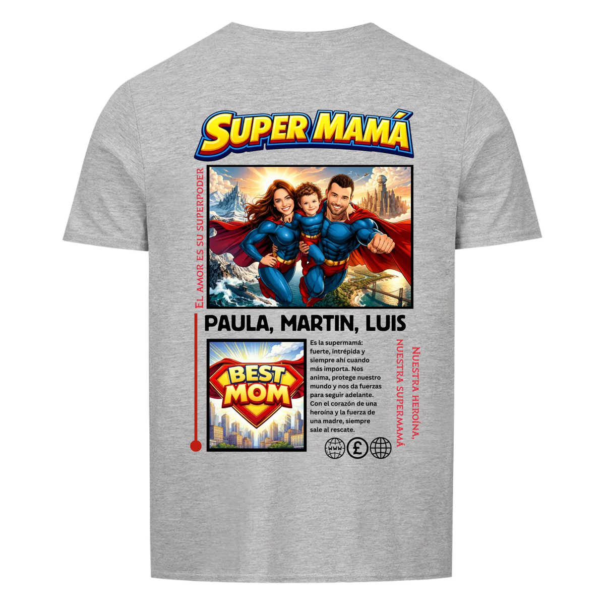 SUPER MAMÁ (heroína) - personalizable