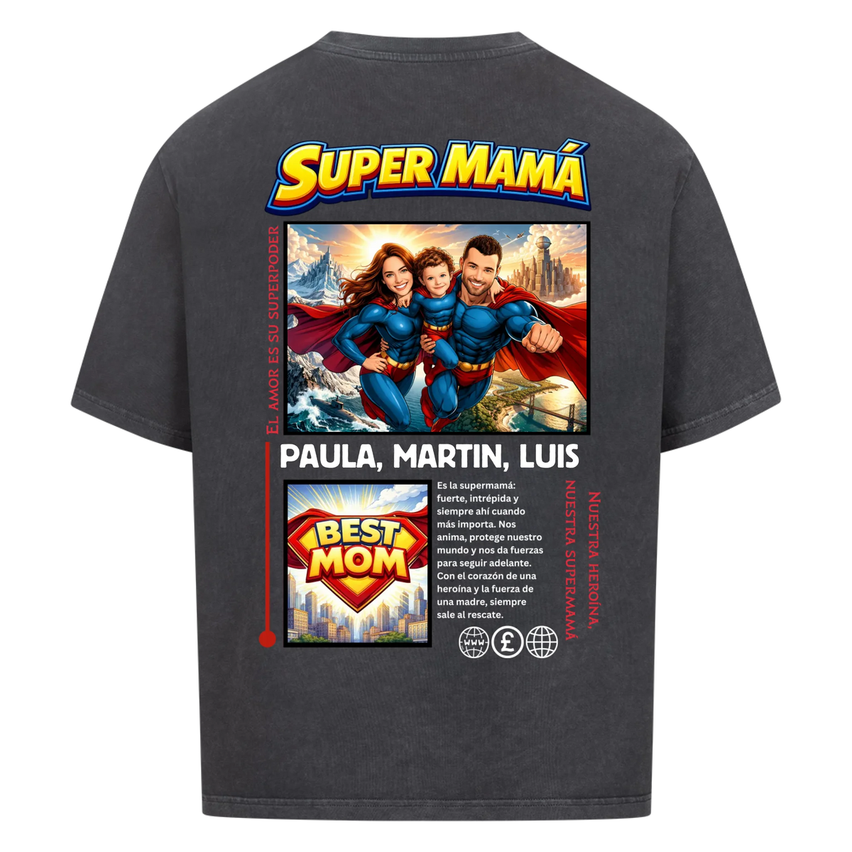 SUPER MAMÁ (heroína) - personalizable