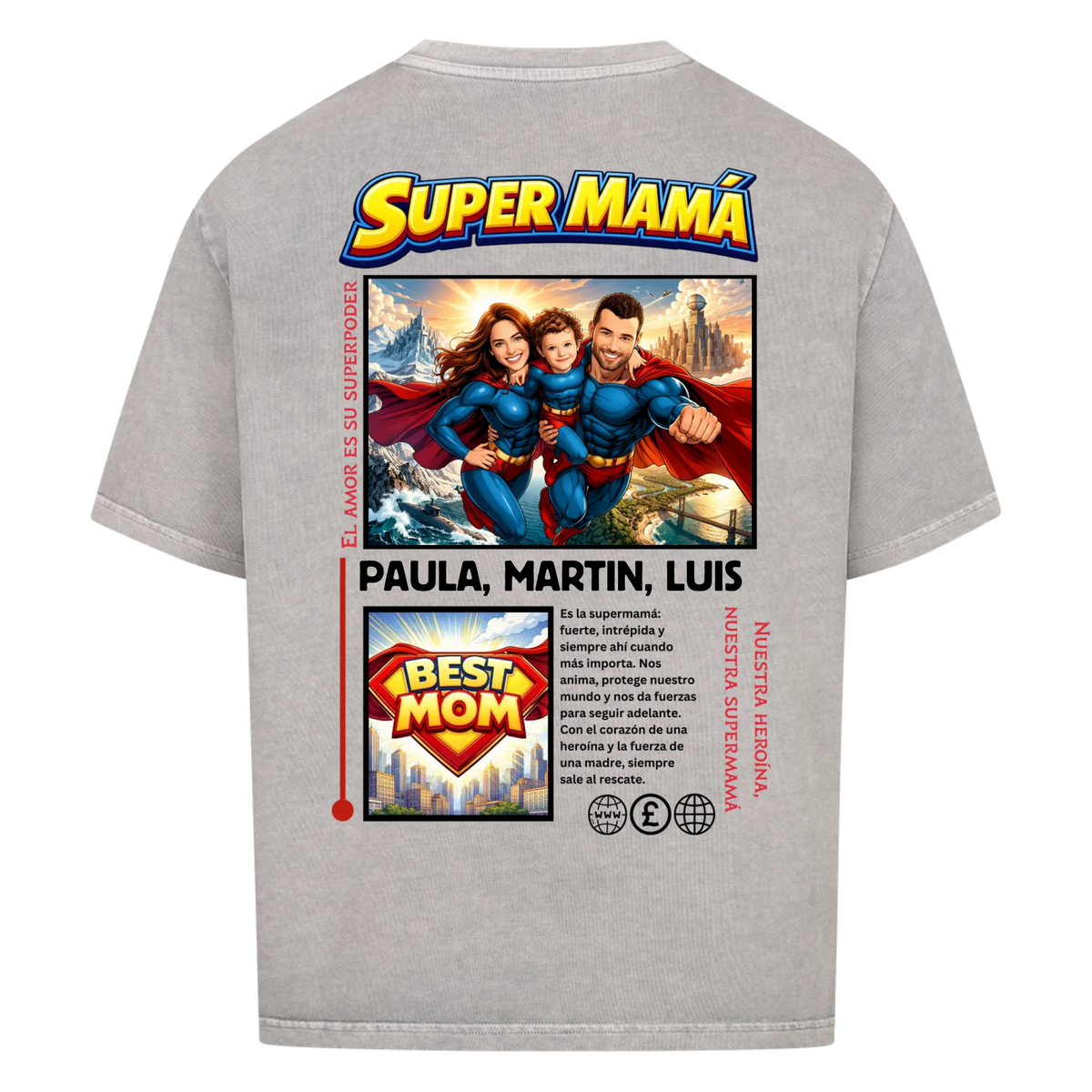 SUPER MAMÁ (heroína) - personalizable