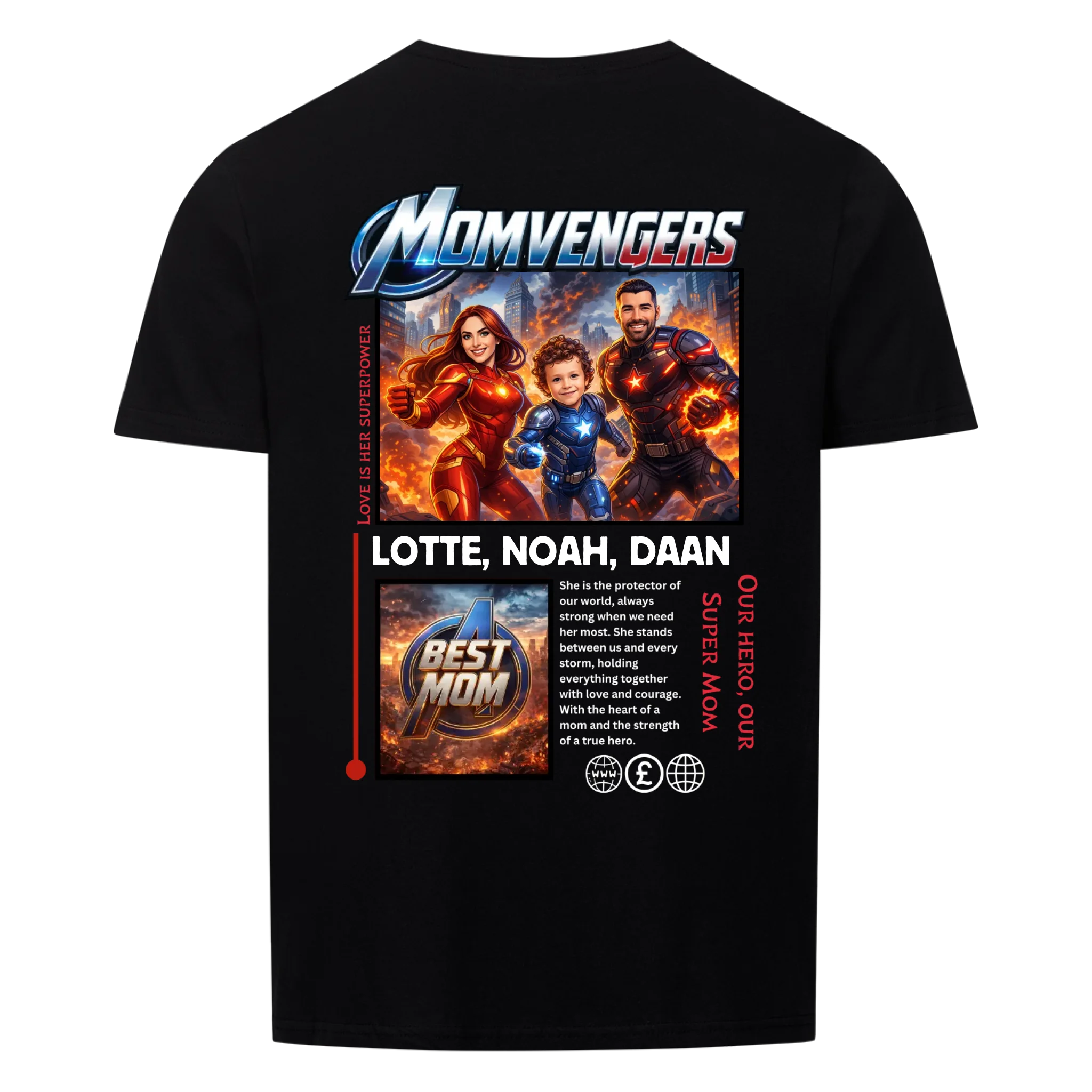MOMVENGERS - op maat gemaakt