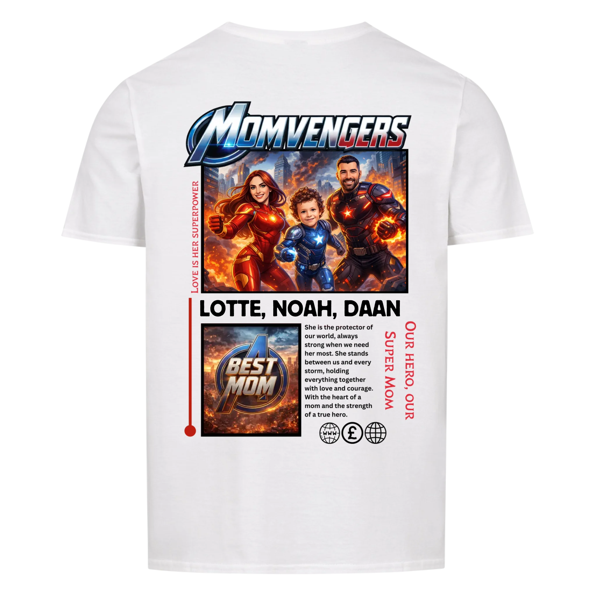 MOMVENGERS - op maat gemaakt