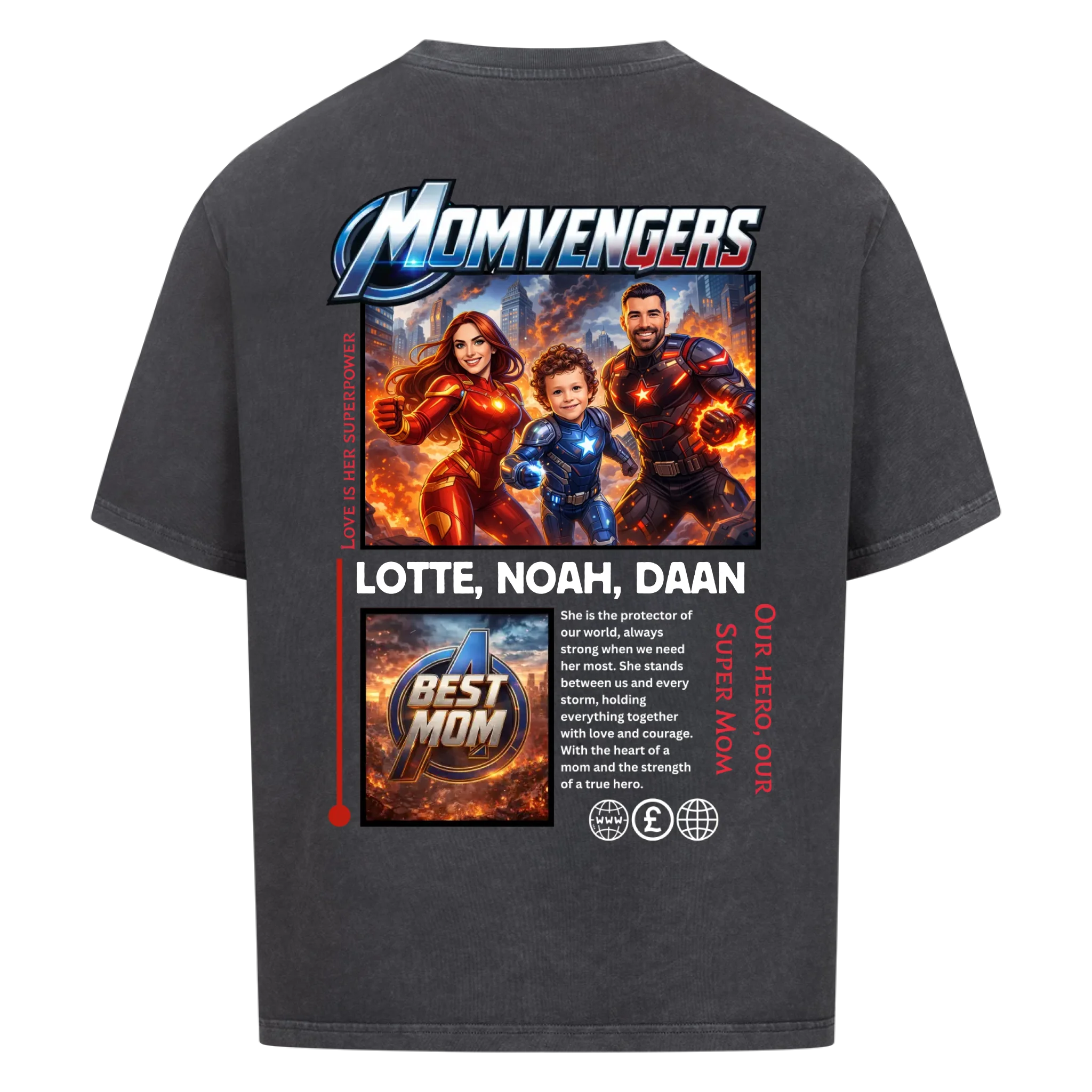 MOMVENGERS - op maat gemaakt