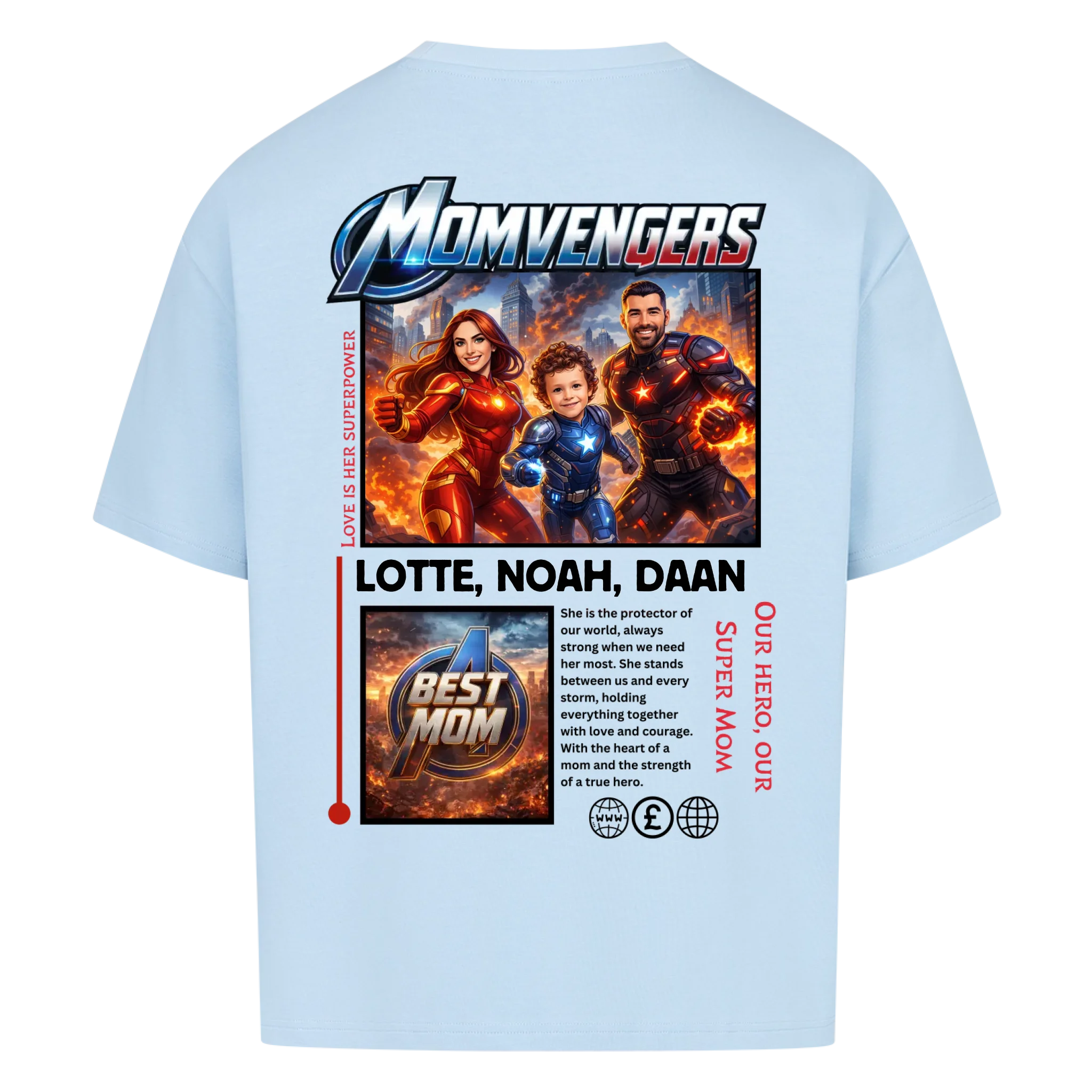 MOMVENGERS - op maat gemaakt