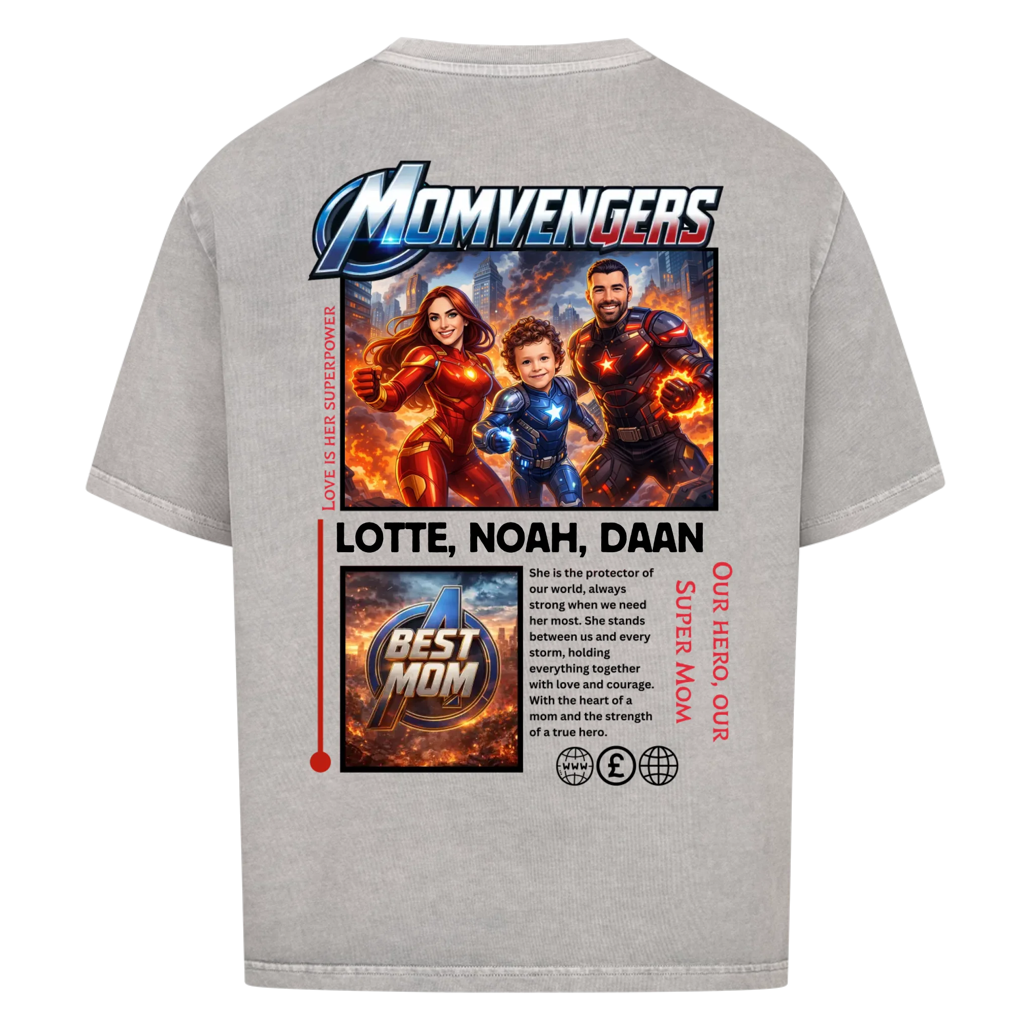 MOMVENGERS - op maat gemaakt