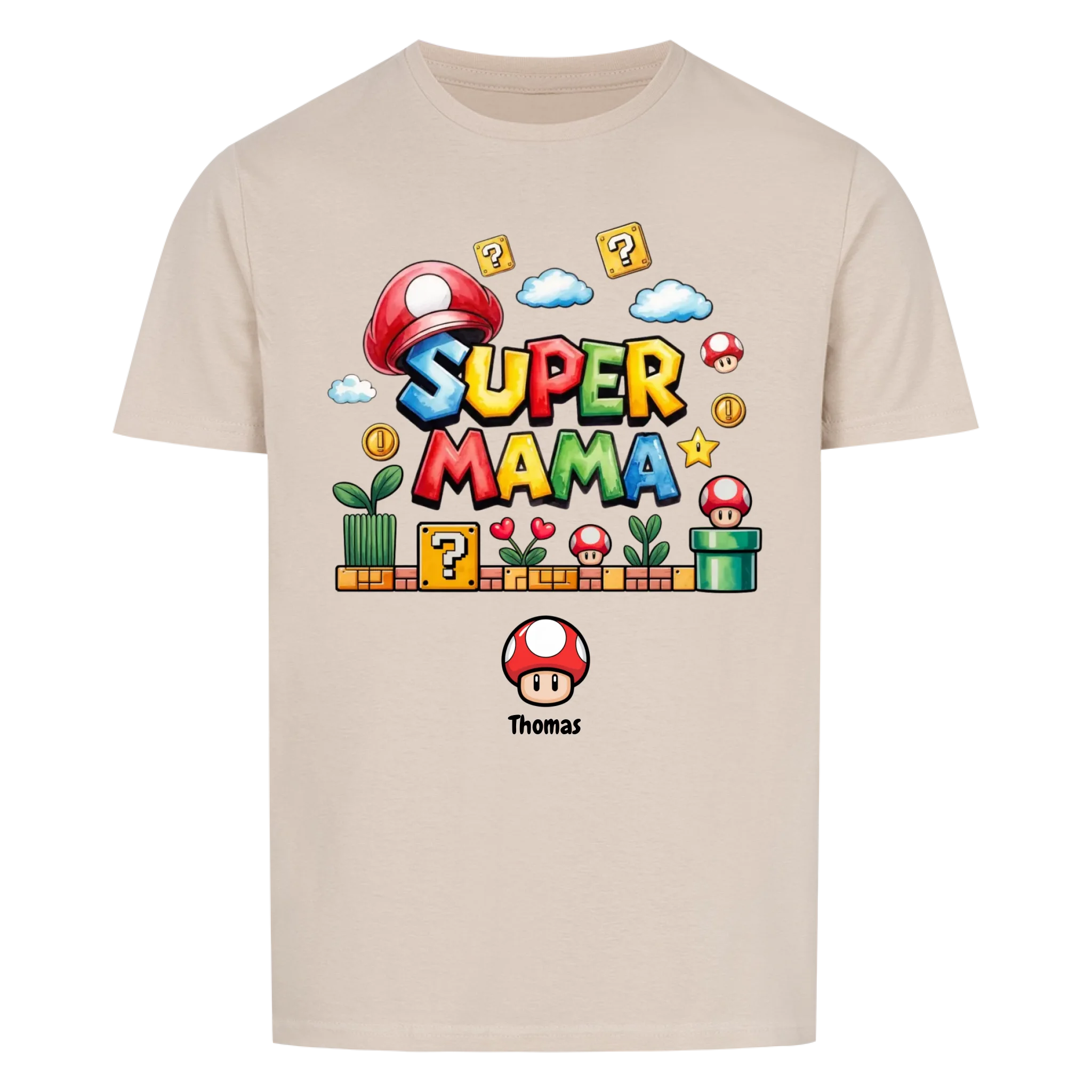 Super Mama x Super Papa - personalisierbar