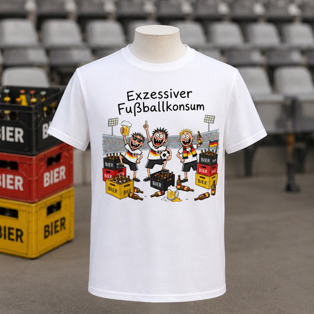 EXZESSIVER FUSSBALLKONSUM - Premium T-Shirt