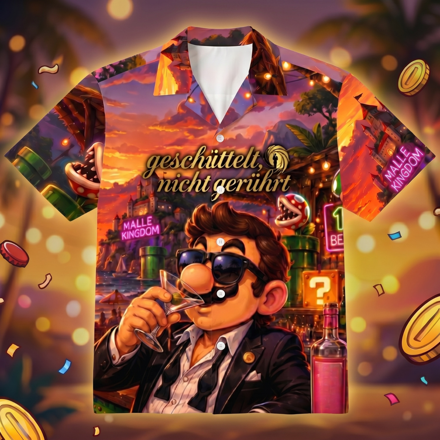 GESCHÜTTELT - Hawaiihemd