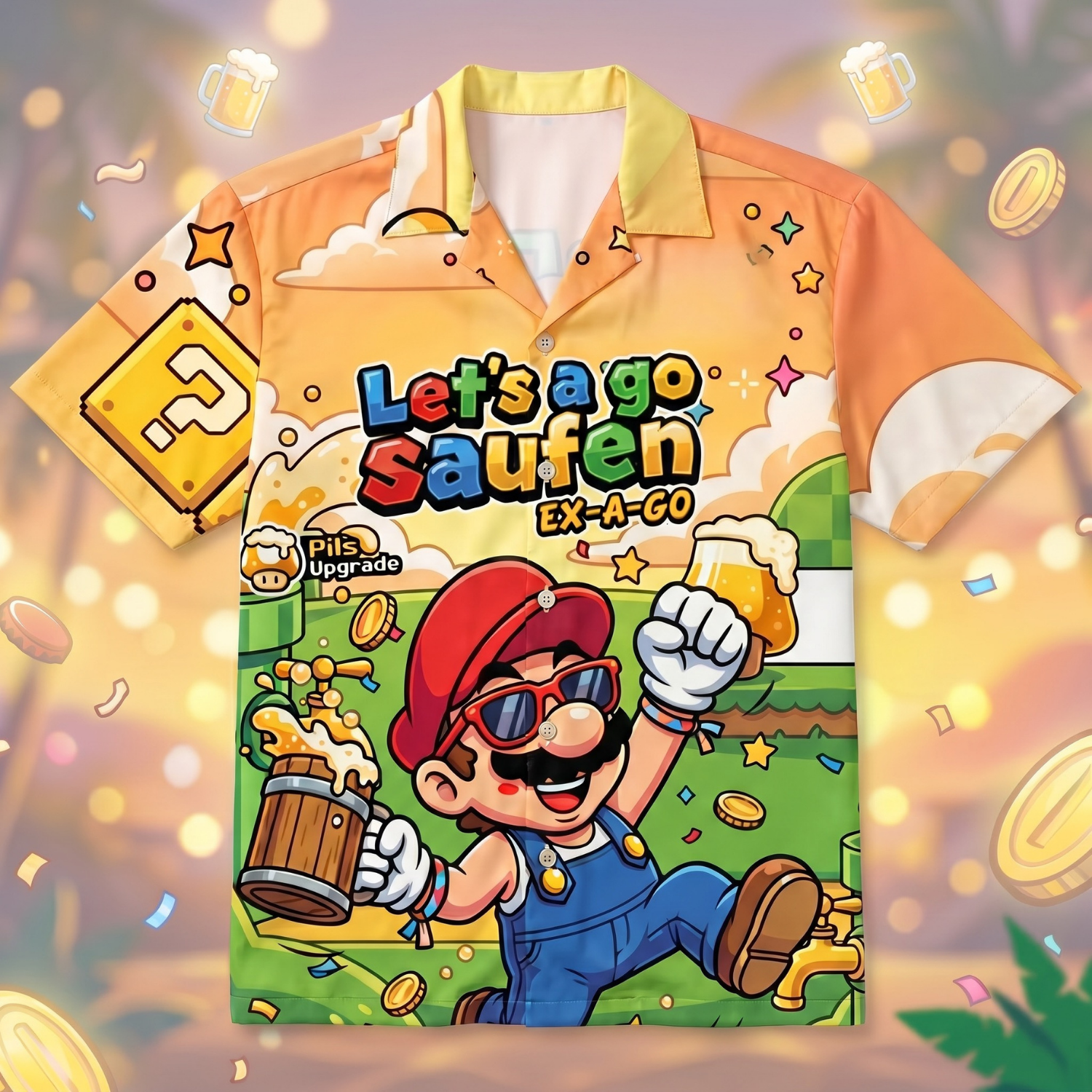 LET'S A GO SAUFEN - Hawaiihemd