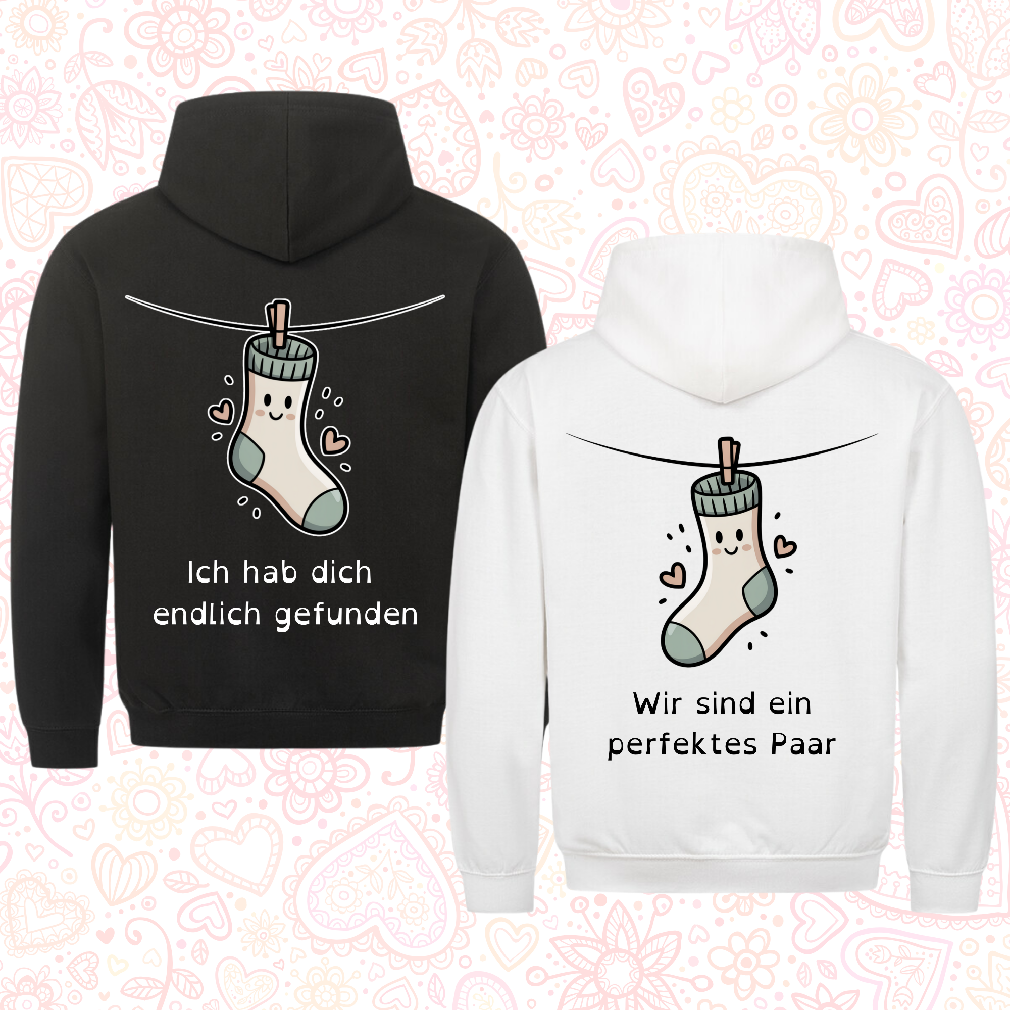 Perfektes Paar - Premium Hoodie Bundle für Paare