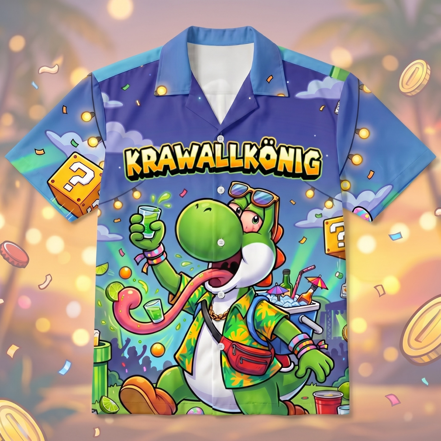 KRAWALLKÖNIG - Hawaiihemd